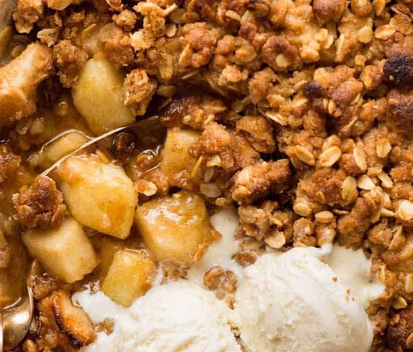 Oven-Roasted Apple Cinnamon Crumble