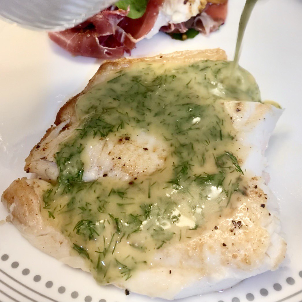 Pan-Seared Lake Michigan Whitefish with Lemon-Dill Sauce