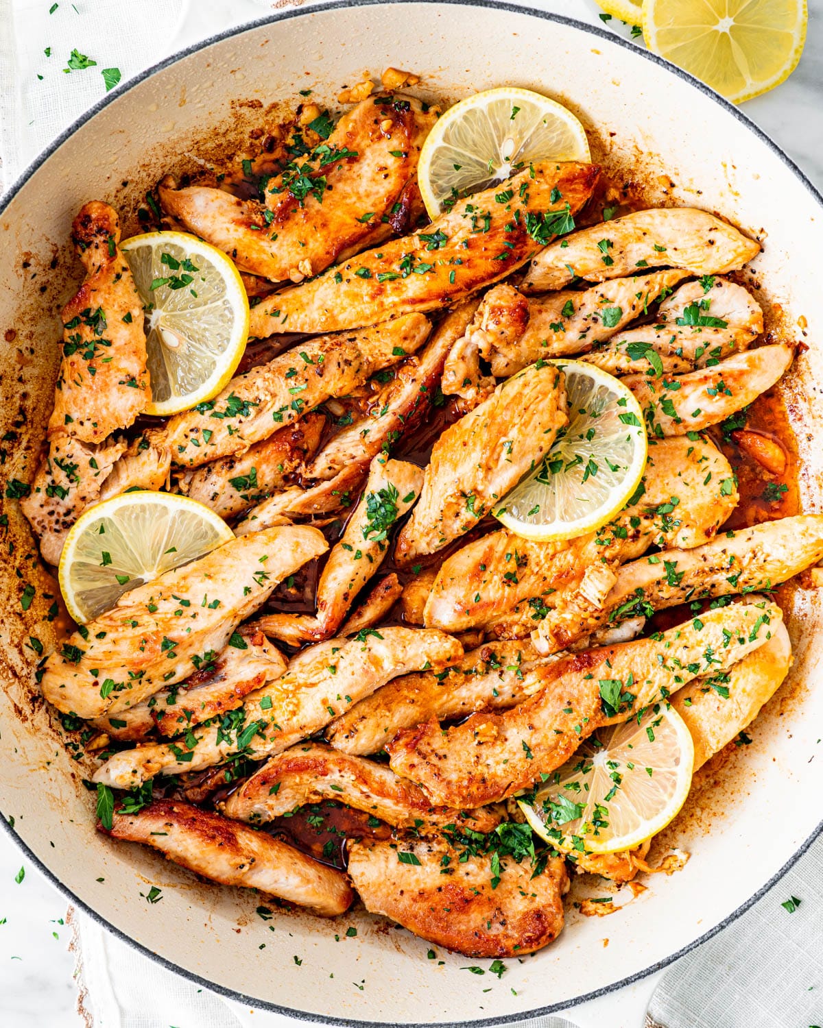 One-Pot Garlic Butter Chicken with Herb Roasted Potatoes