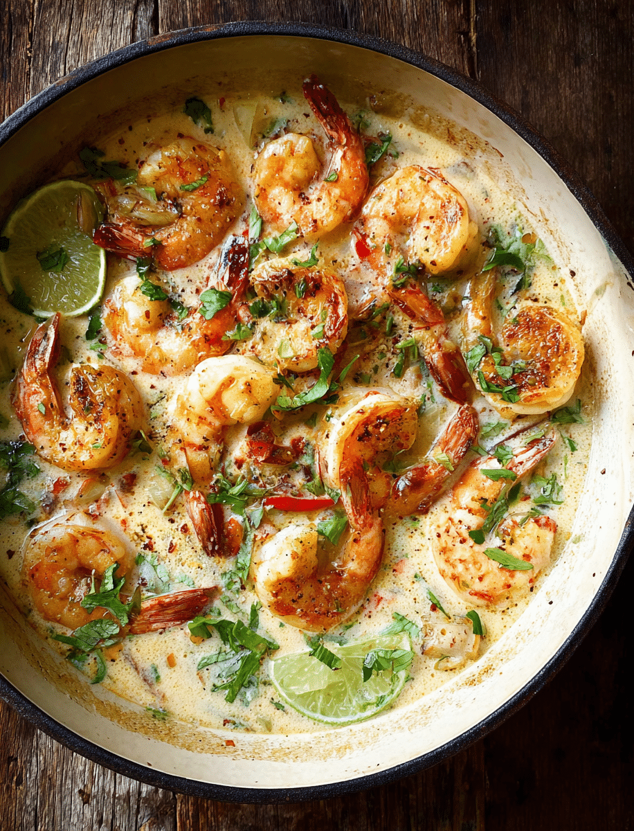Sautéed Garlic Shrimp with Coconut Milk and Chili