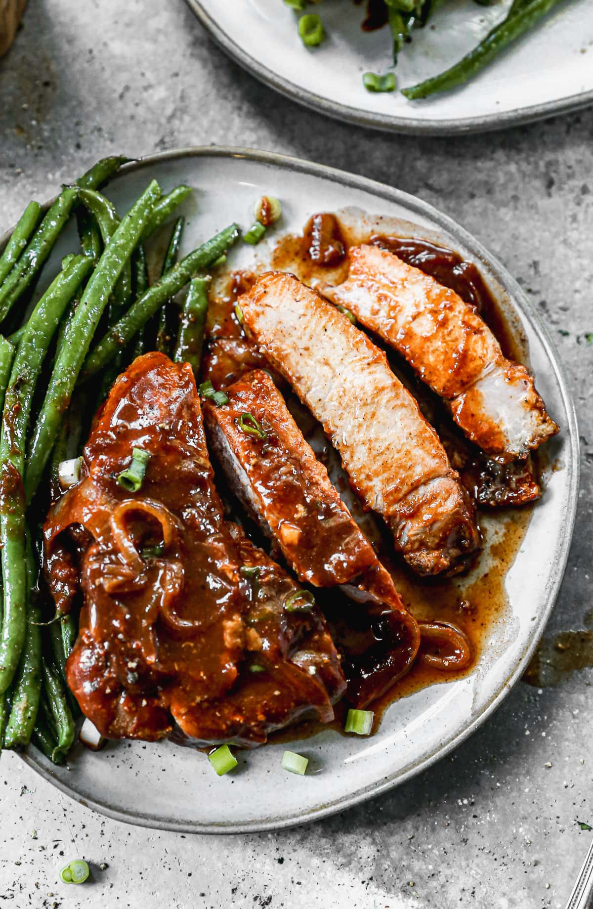 Five-Ingredient Slow Cooker Honey Garlic Pork Chops