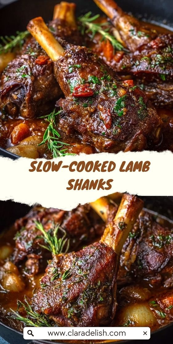 Slow-Cooked Lamb Shanks with Bush Tomato and Kakadu Plum Sauce