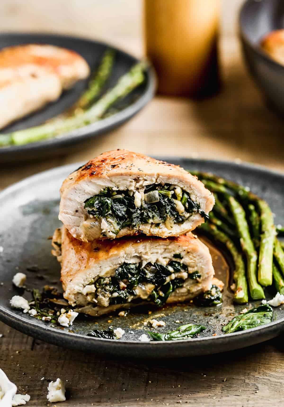 Cheesy Spinach-Stuffed Chicken Breast