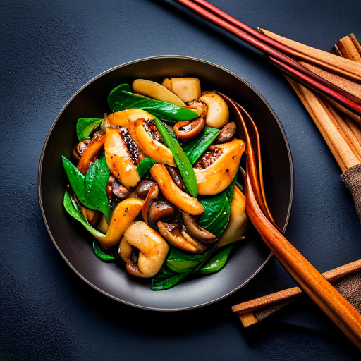 Sautéed Shiitake and Spinach Miso Stir-Fry