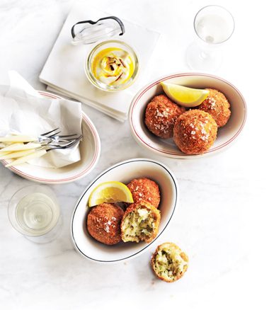 Fried Aged Cheese Croquettes with Garlic Aioli