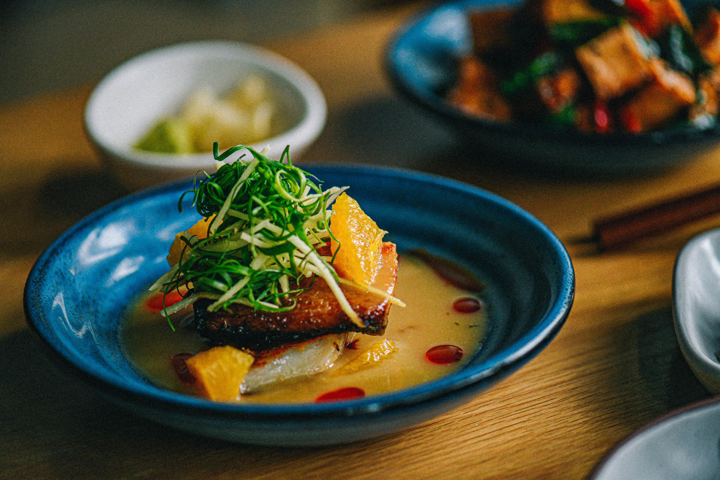 Miso-Glazed Black Cod with Ginger Scallion Sauce