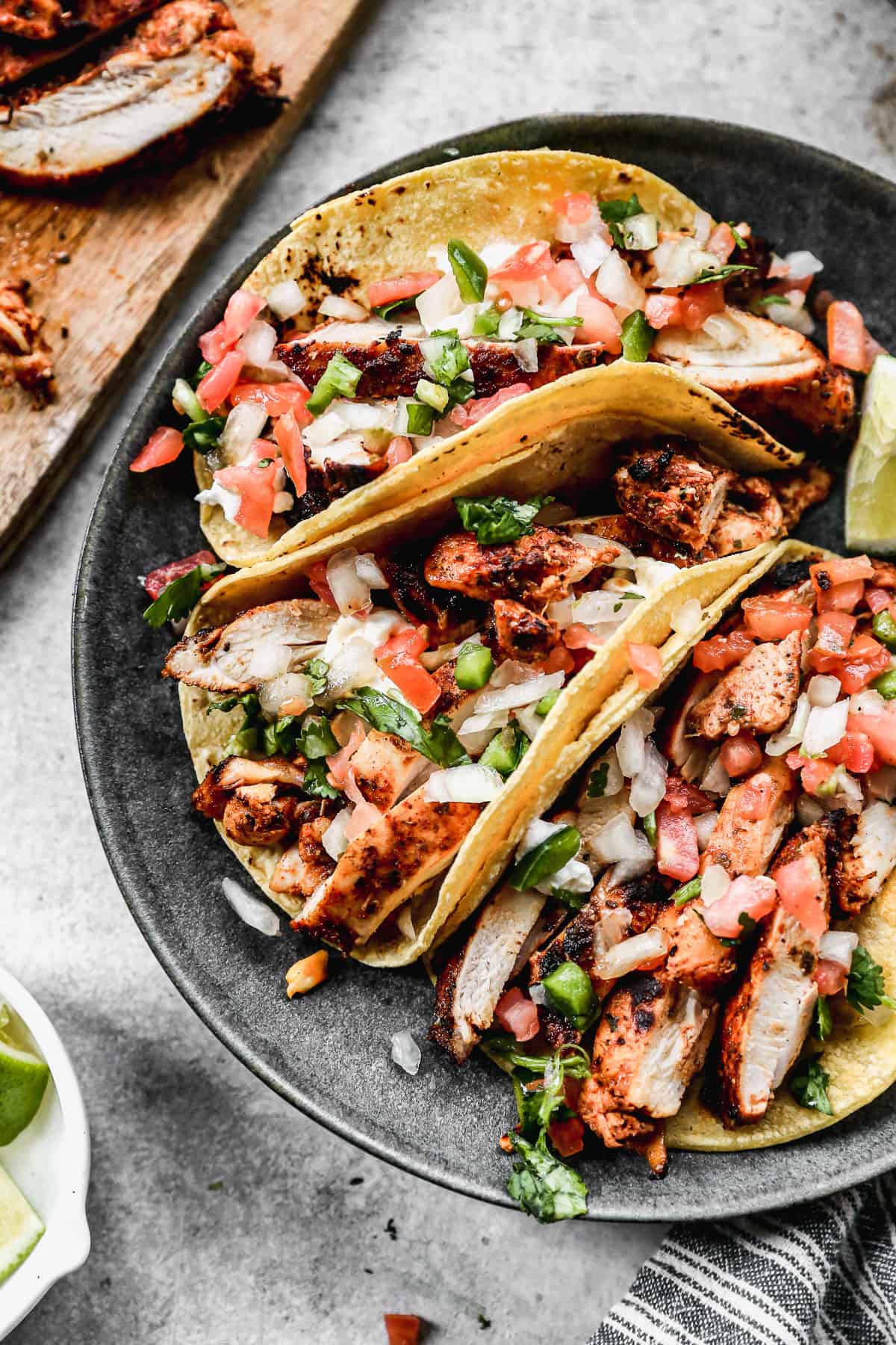 Sheet Pan Mexican-Style Chicken Tacos with Cilantro Lime Slaw