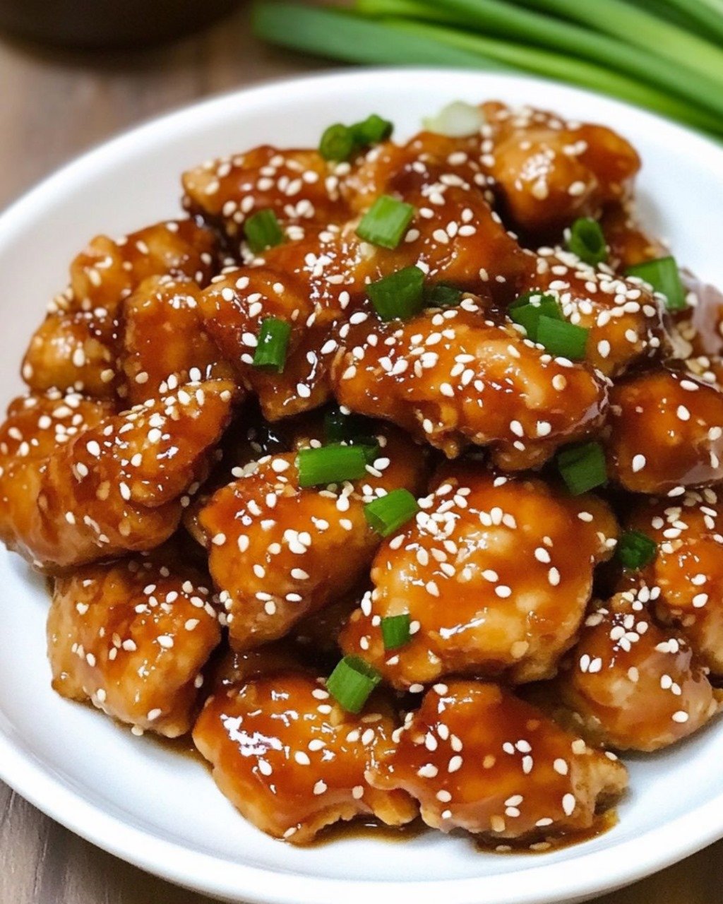Sautéed Chicken with Honey Soy Glaze and Sesame Seeds