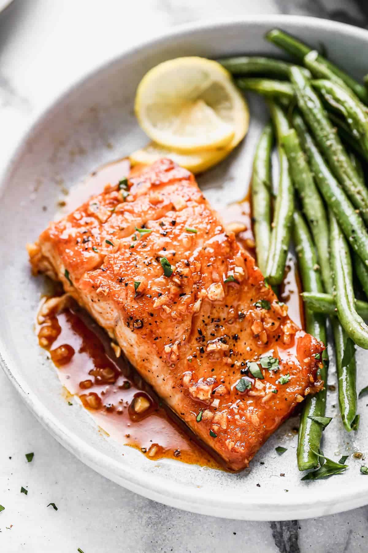 Five-Ingredient Honey Garlic Glazed Salmon