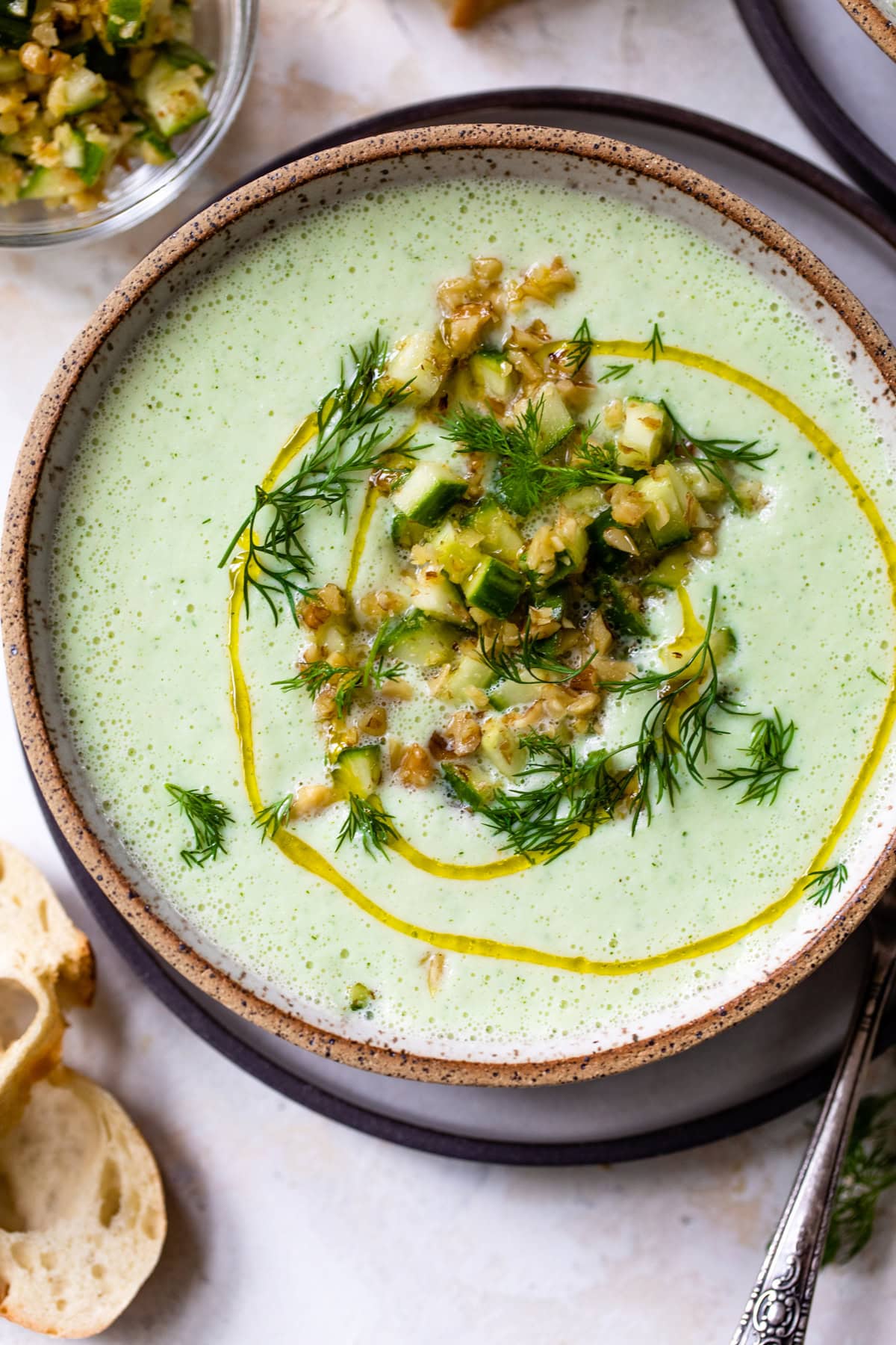 Acellular Perfusion Inspired Chilled Cucumber and Avocado Soup