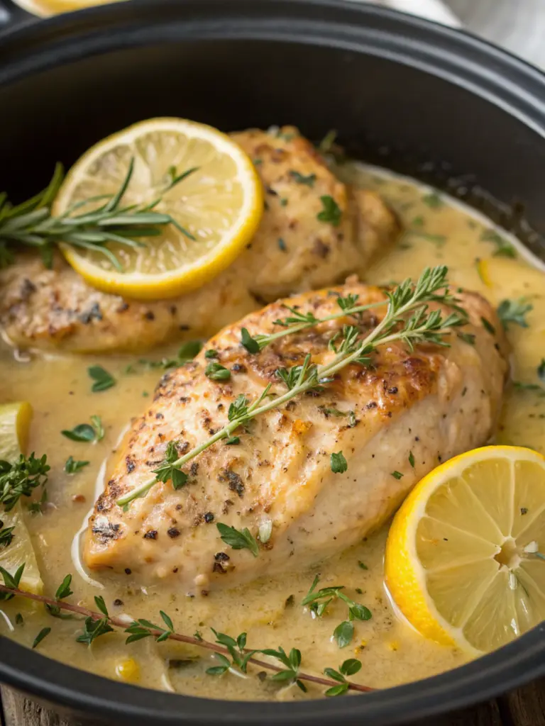 Slow-Cooker Lemon Herb Chicken with Root Vegetables