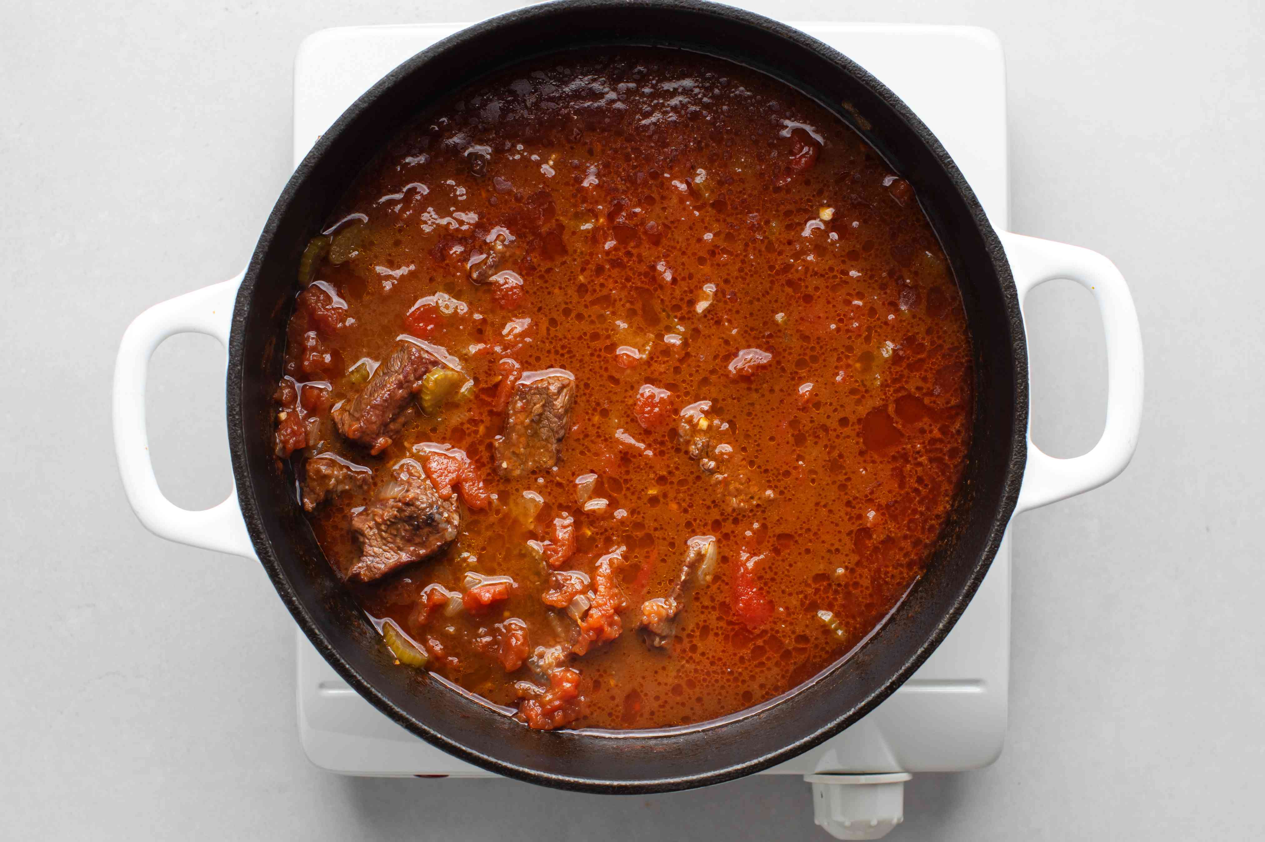 Slow-Simmered Beef and Tomato Stew with Fresh Herbs