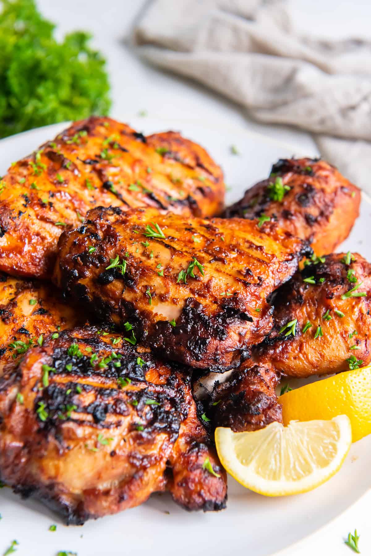 Grilled Herb-Rubbed Chicken with Smoky Paprika Sauce