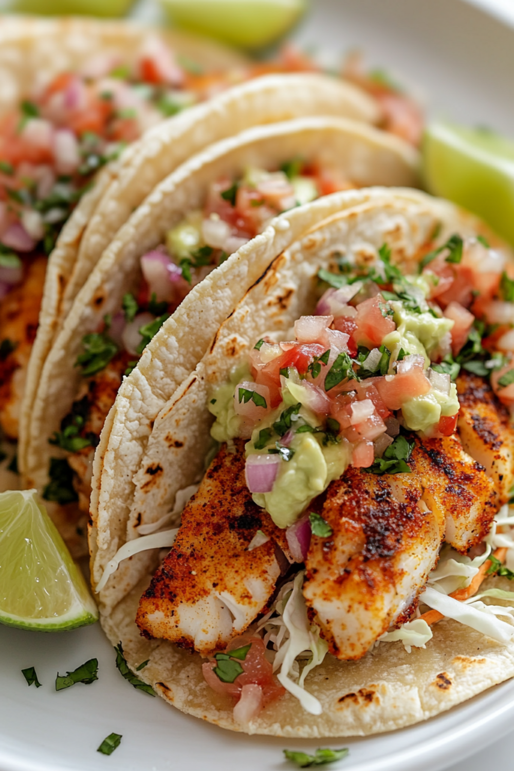 Hoki Fish Tacos with Avocado and Lime Aioli
