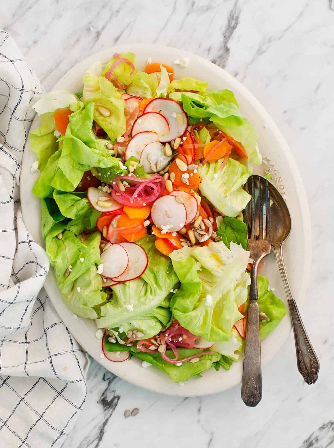Seasonal Brazilian Farmhouse Salad with Citrus Vinaigrette