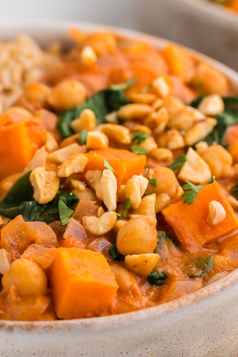 Hidden Garden Chickpea Stew with Spinach and Sweet Potato