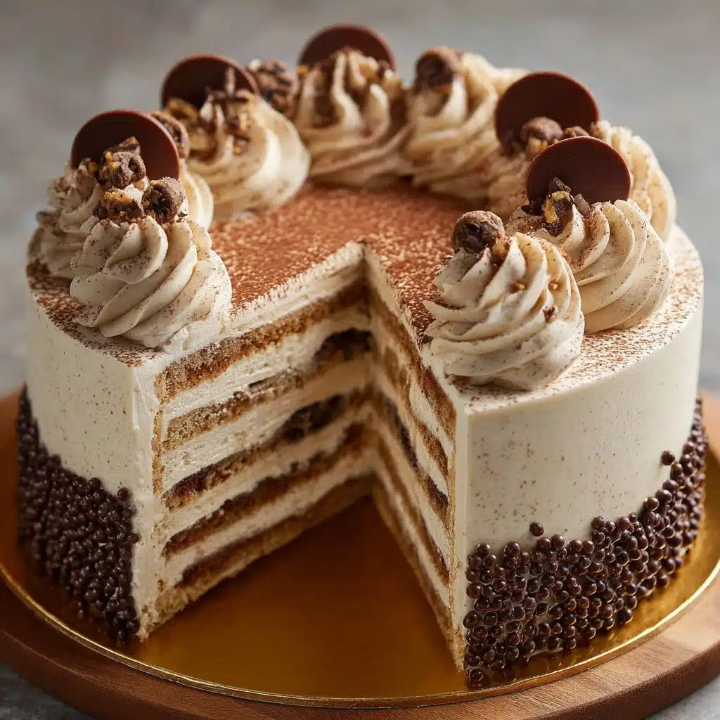 Layered Tiramisu Cake with Espresso Soak