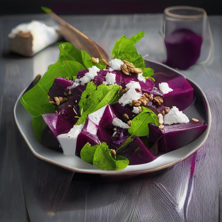 Smoky Roasted Beetroot & Goat Cheese Salad