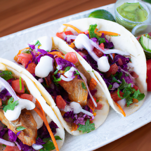 Bahamas-Inspired Tropical Wave Fish Tacos