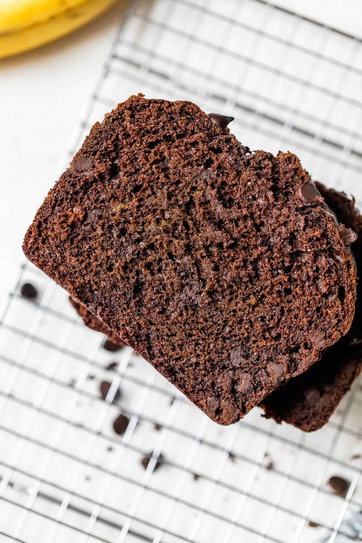 Chocolate Drizzle Banana Bread Loaf