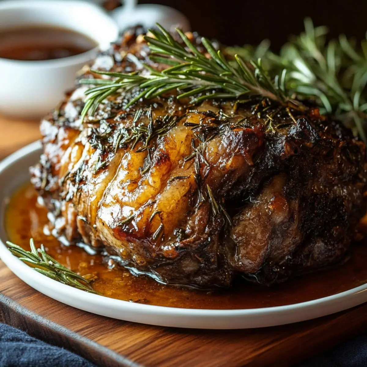Slow-Roasted Lamb Shoulder with Rosemary and Wattleseed Rub