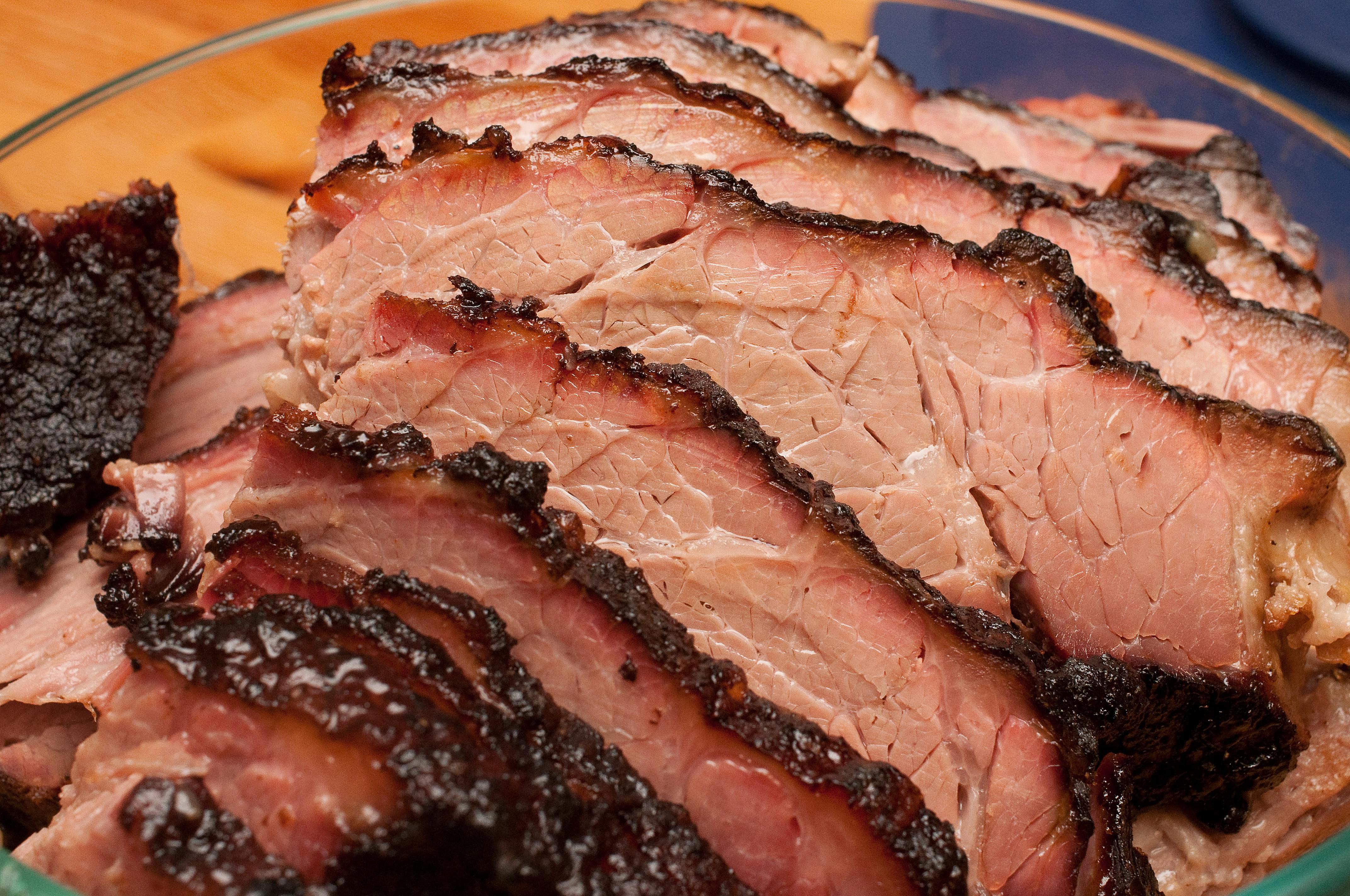 Grilled Texas-Style Smoked Brisket with Smoky Chipotle BBQ Sauce