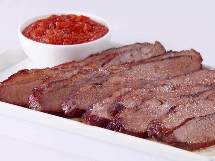 Grilled Texas-Style Brisket with Spiced BBQ Sauce