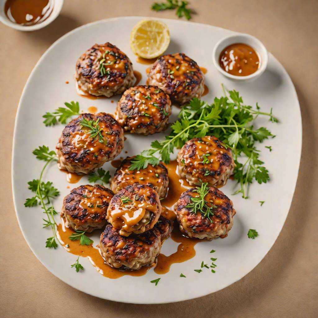 Grilled Aussie Beef Rissoles with Herb and Onion
