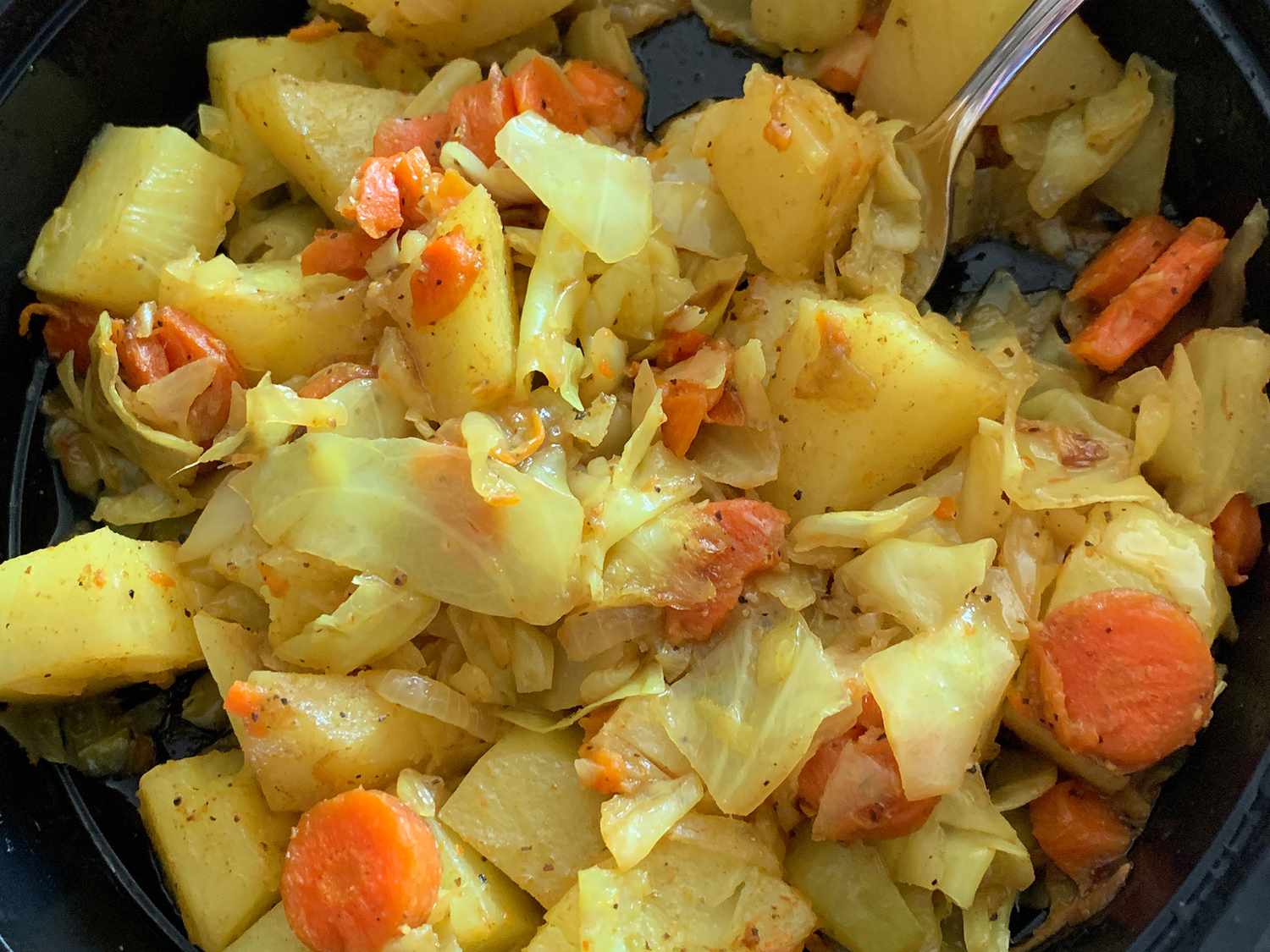 Stewed Cabbage with Carrot and Ethiopian Spices