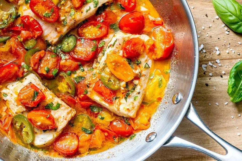 Pan-Seared Tilapia with Kenyan Tomato and Onion Relish