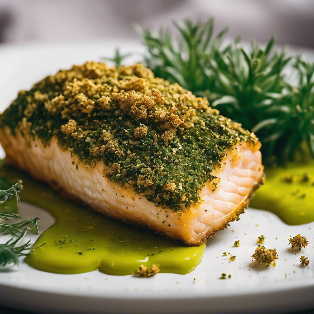 Baked Cod with Lemon-Pepper Herb Crust