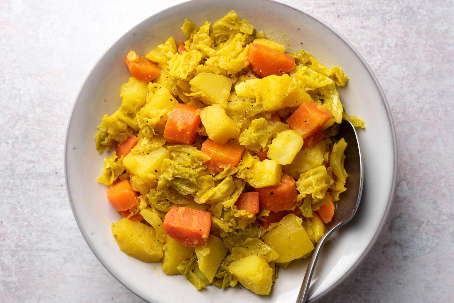 Vegetarian Atakilt Wat with Carrots, Potatoes, and Cabbage