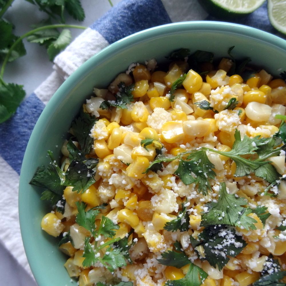 Sautéed Chayote and Corn with Epazote and Cotija