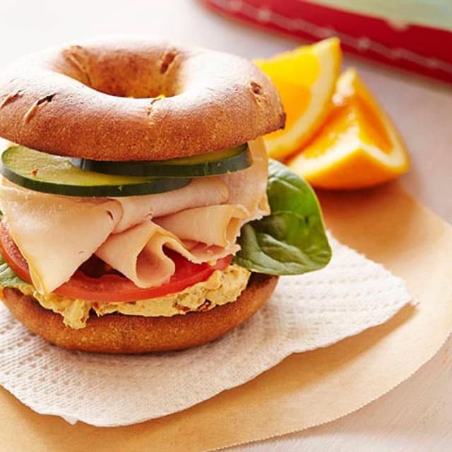 Best of Both Worlds Turkey and Hummus Sandwich