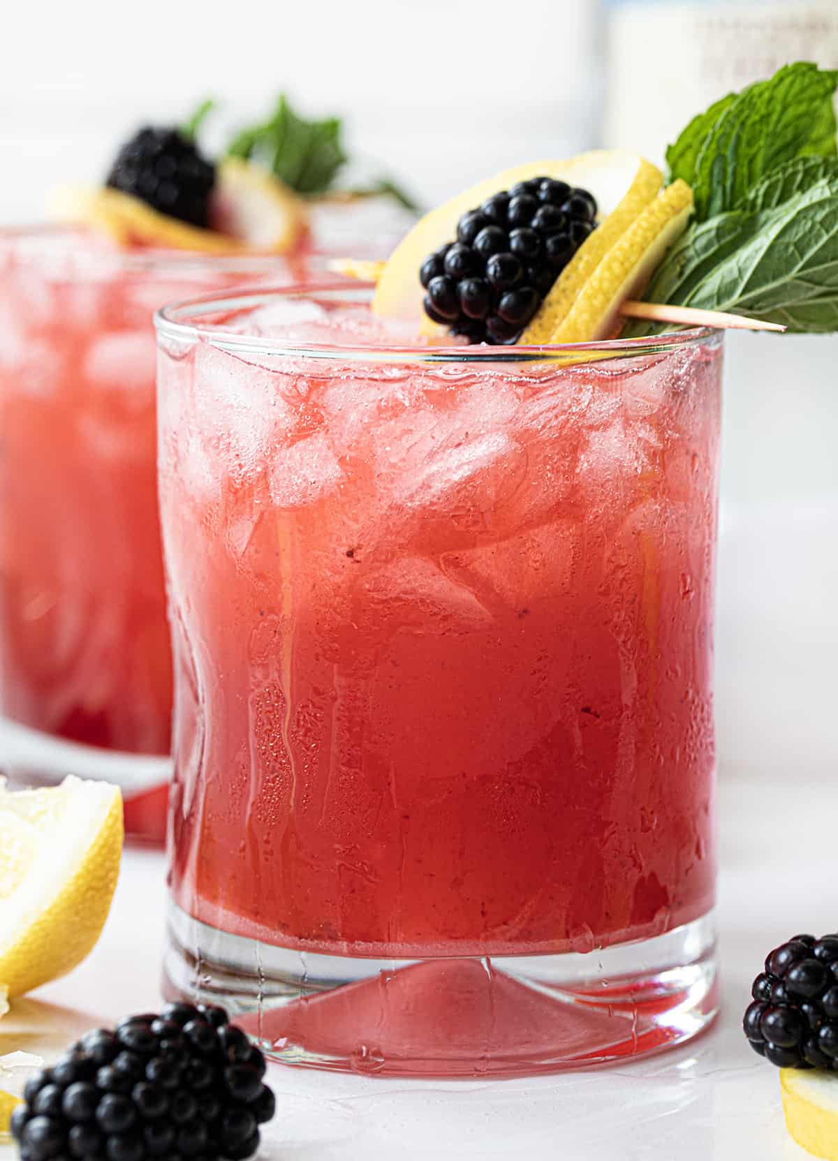 Blackberry Thyme Vodka Fizz