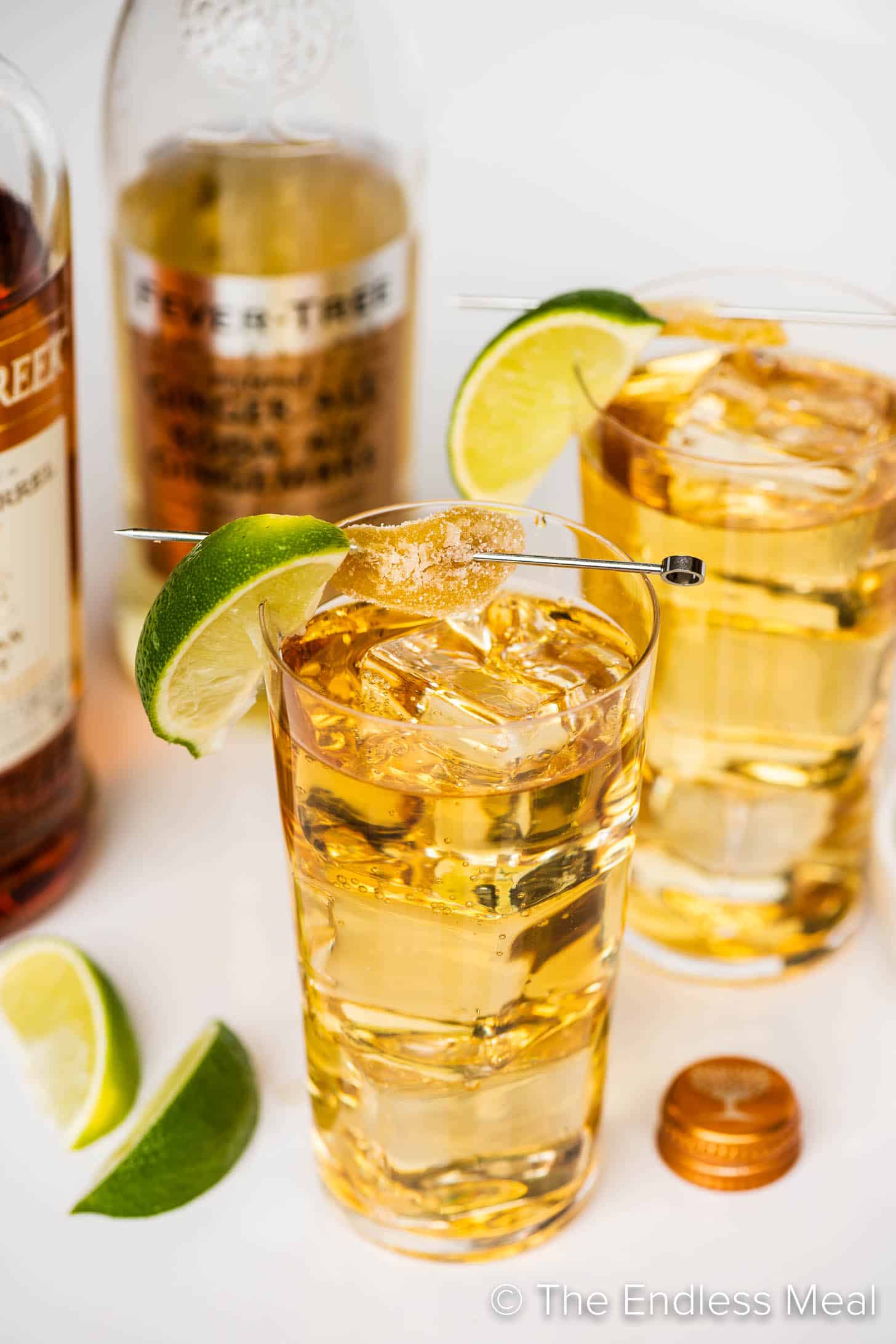 Ginger-Spiced Bourbon Highball with Fresh Lime