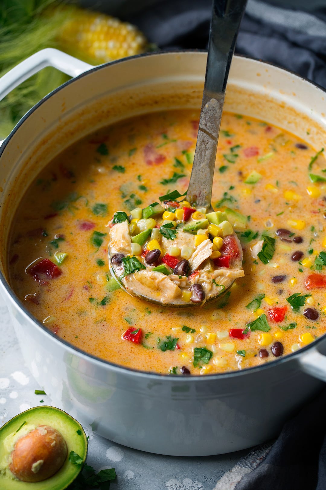 Smoky Mexican Black Bean and Corn Chowder