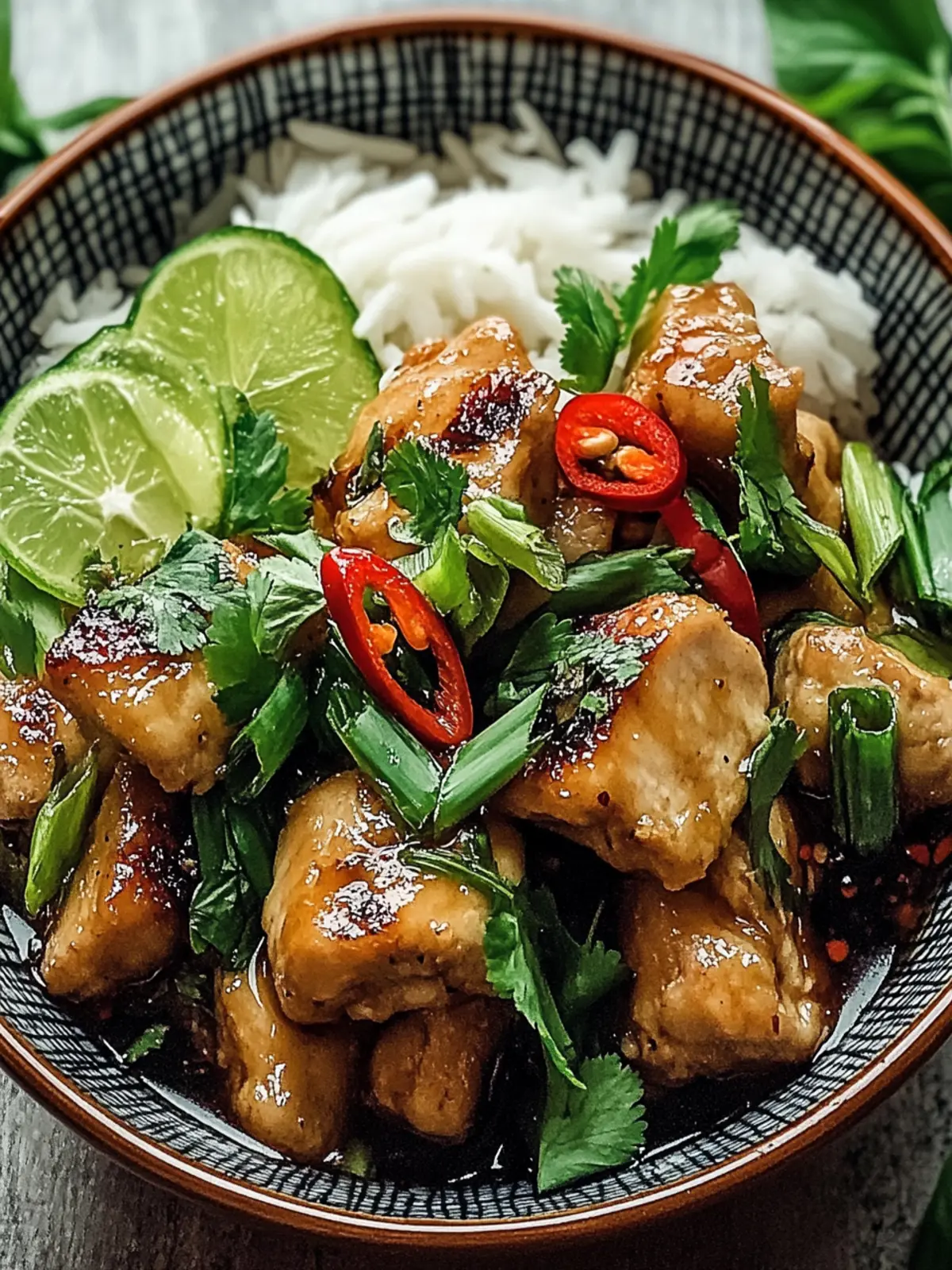 Stir-Fried Vietnamese Lemongrass Chicken with Fresh Herbs