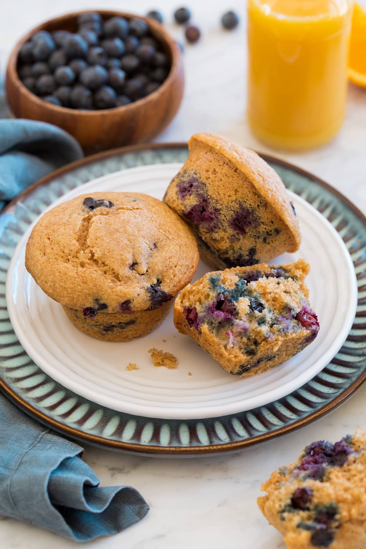 One-Bowl Lemon Blueberry Muffins