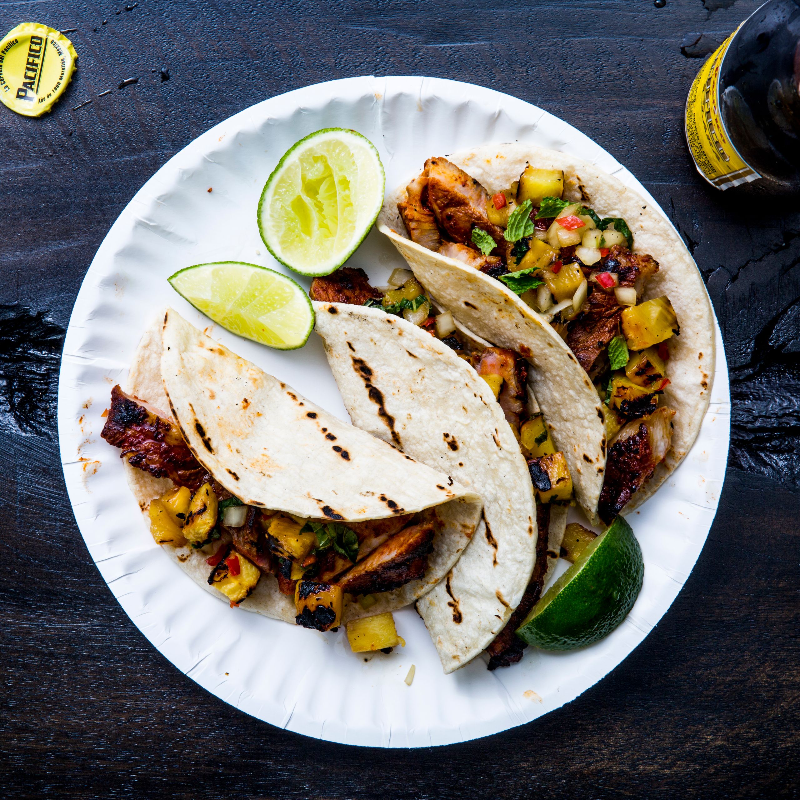 Traditional Mexican Street-Style Tacos al Pastor