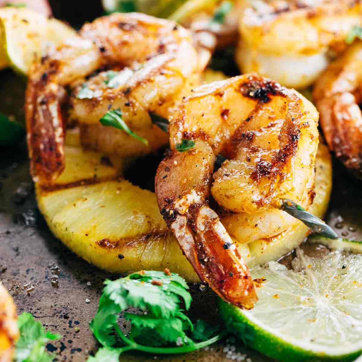 Caribbean Jerk-Spiced Shrimp Skewers with Pineapple Salsa