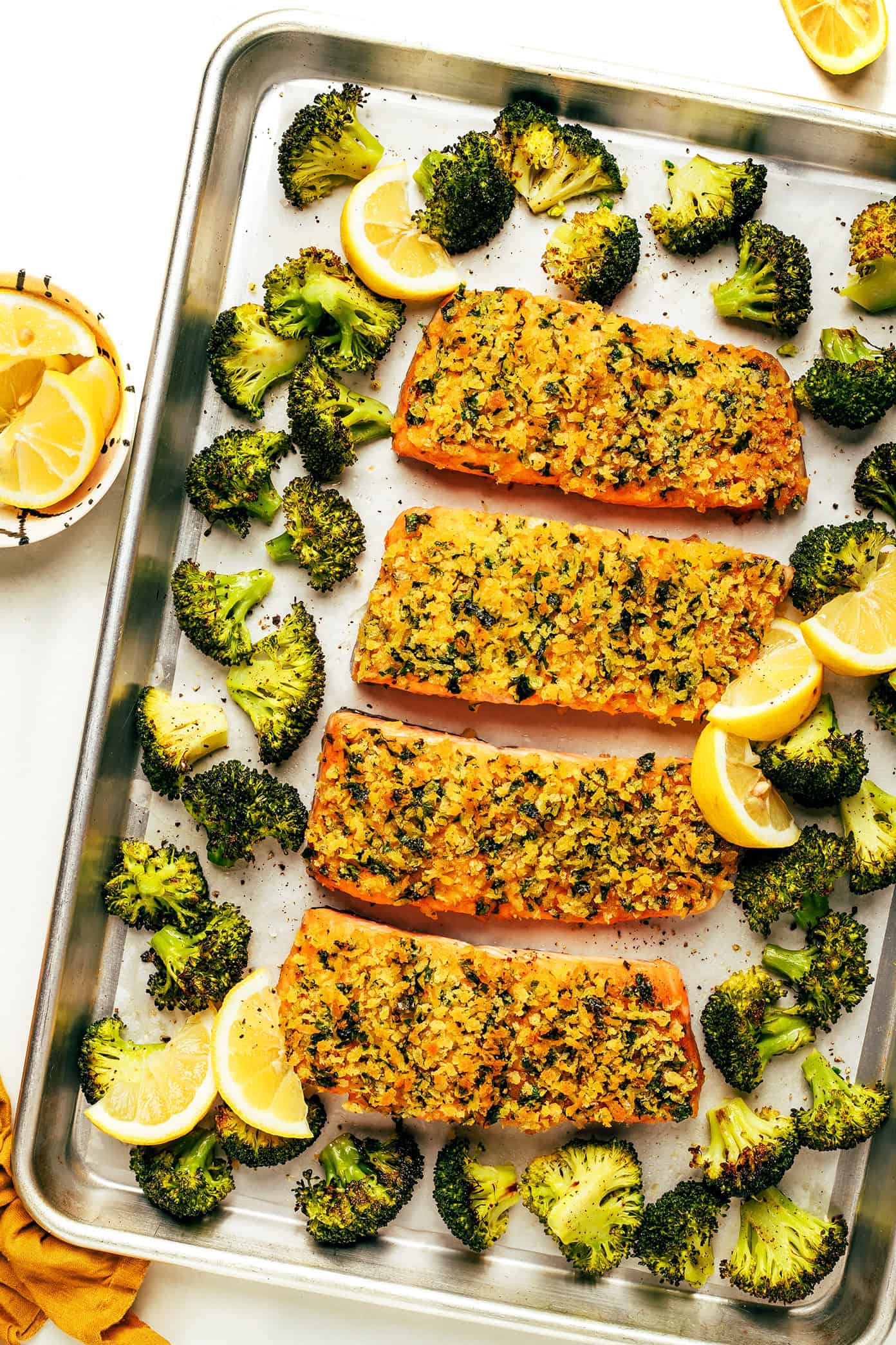 Sheet Pan Citrus-Honey Glazed Salmon with Roasted Broccoli