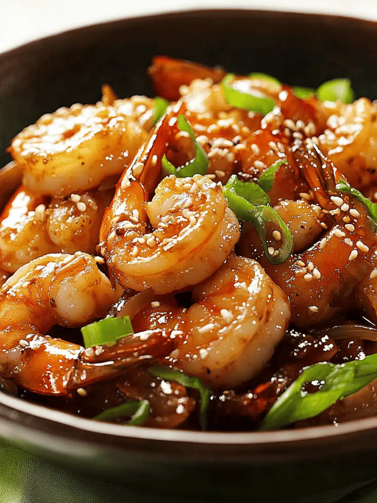 Shrimp Stir-Fry with Ginger-Sesame Glaze