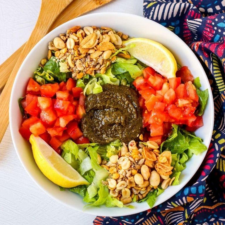 Spiced Burmese Tea Leaf Salad with Crispy Peanuts