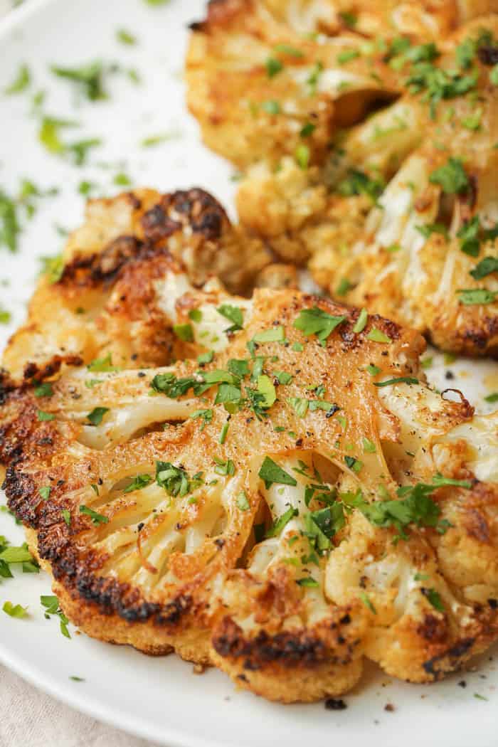 Pan-Roasted Cauliflower Steaks with Cumin and Turmeric
