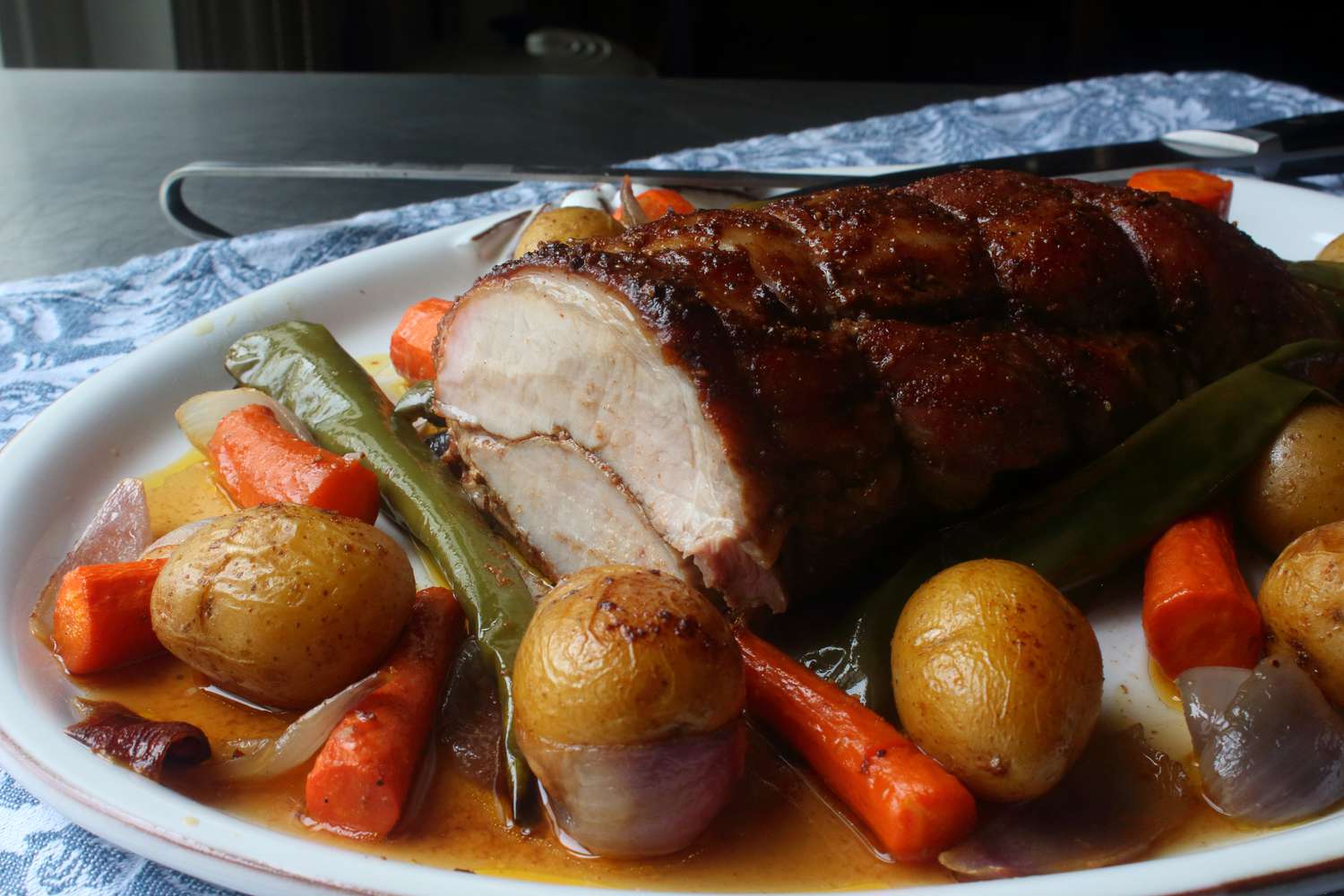 Sheet Pan Moroccan-Spiced Pork Tenderloin with Roasted Vegetables