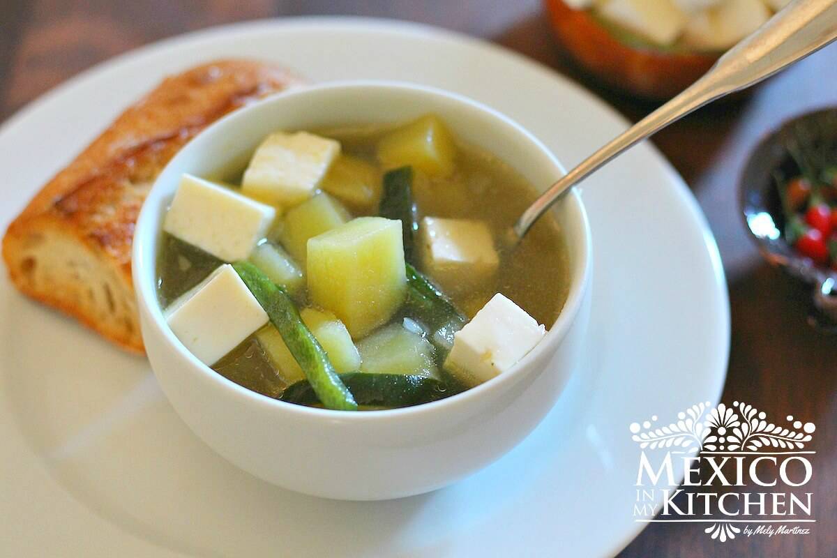 Poblano and Potato Soup with Mexican Spices