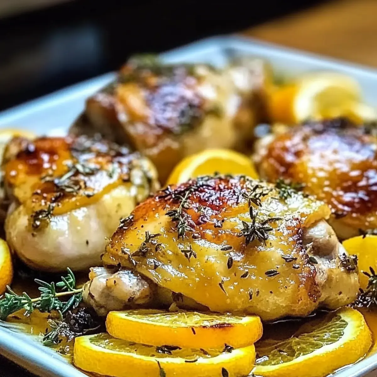 Half-and-Half Citrus Roasted Chicken Thighs