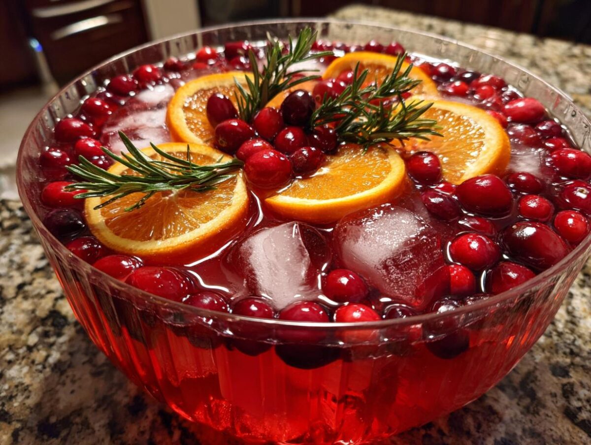 Sparkling Cranberry Orange Punch