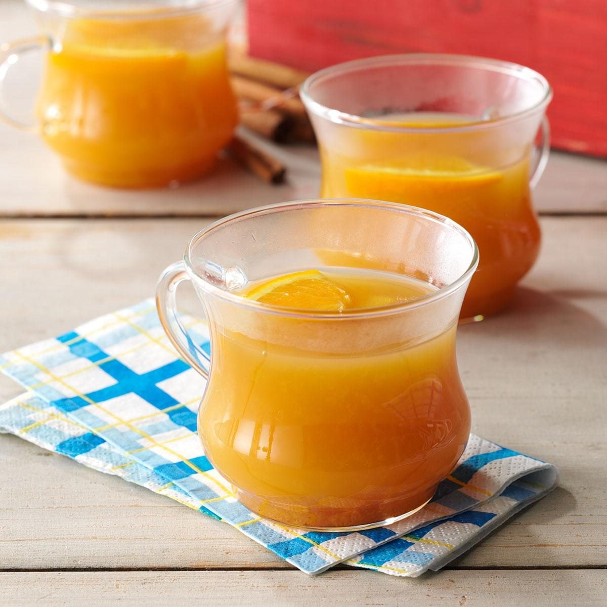Spiced Winter Fruit Punch with Apple Cider and Cinnamon